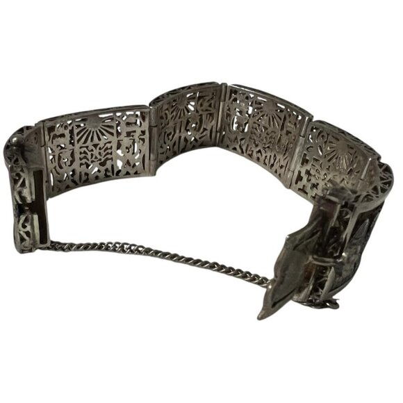 Arte Orfebre Sterling Silver 925 Bracelet MayanAztec Panel Bracelet 46 Grams - Picture 11 of 17